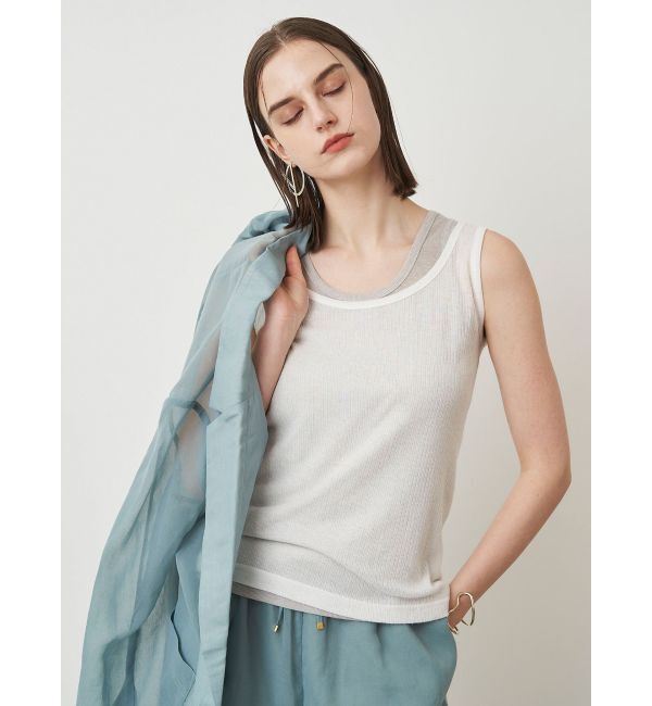 ELENDEEK「SHEER LAYERED TANK」|タンクトップ|