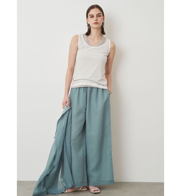 ELENDEEK「SHEER LAYERED TANK」|タンクトップ|