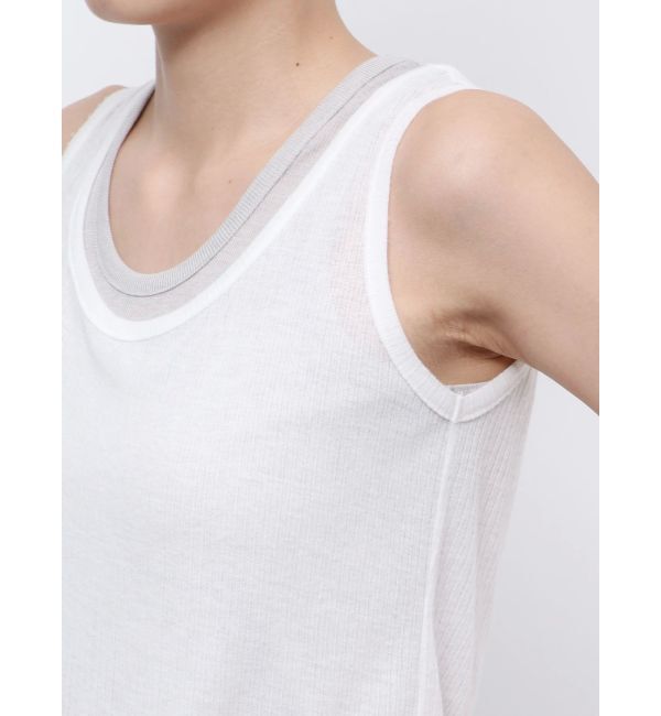 ELENDEEK「SHEER LAYERED TANK」|タンクトップ|