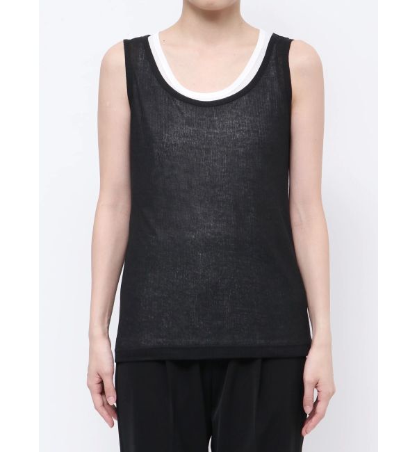 ELENDEEK「SHEER LAYERED TANK」|タンクトップ|