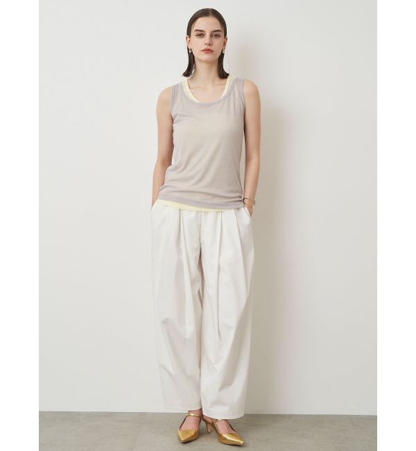 ELENDEEK「SHEER LAYERED TANK」|タンクトップ|