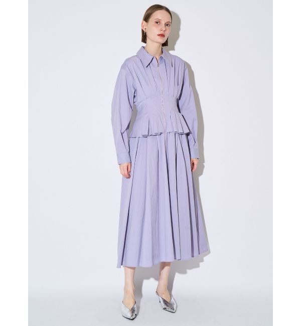 ELENDEEK「CENTER ZIP LAYERD OP」|ワンピース|