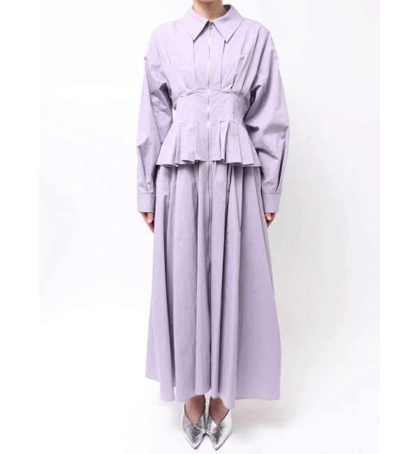 ELENDEEK「CENTER ZIP LAYERD OP」|ワンピース|