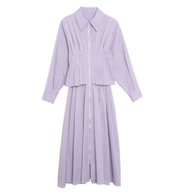 ELENDEEK「CENTER ZIP LAYERD OP」|ワンピース|