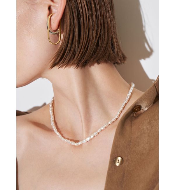 ELENDEEK「PEARL&CHAIN DOUBLE NECKLACE」|ネックレス|