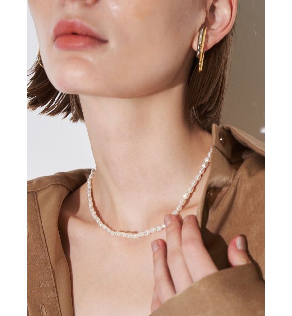 ELENDEEK「PEARL&CHAIN DOUBLE NECKLACE」|ネックレス|