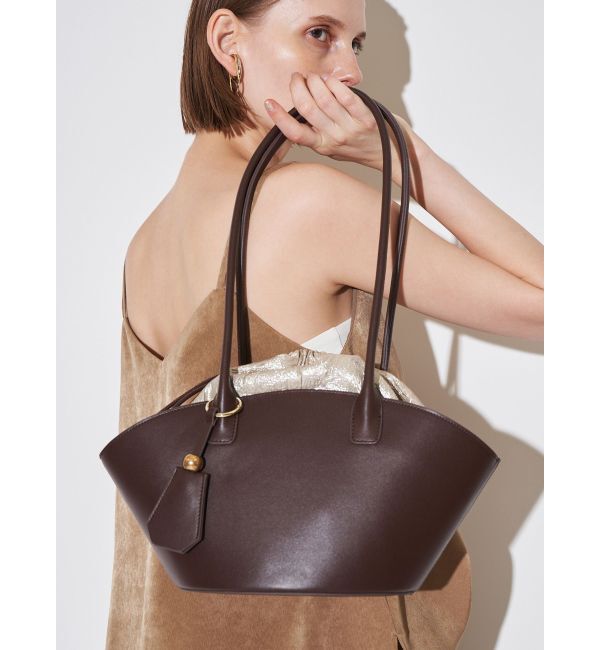 ELENDEEK「ARC LINE BAG」|トートバッグ|ブラウン