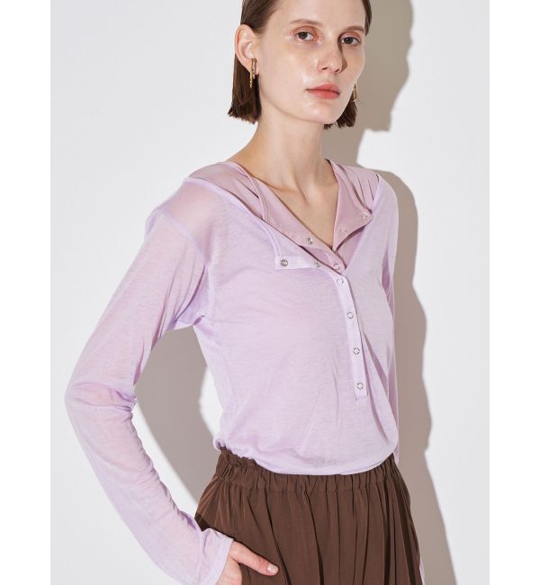 ELENDEEK「HENRY NECK SET CS」|Tシャツ・カットソー|ラベンダー