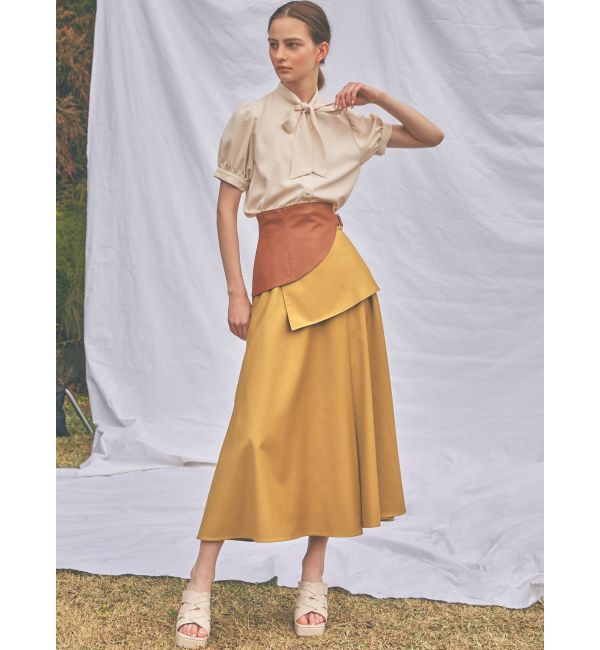 RESEXXY「合皮コルセット付フレアスカート」|スカート|