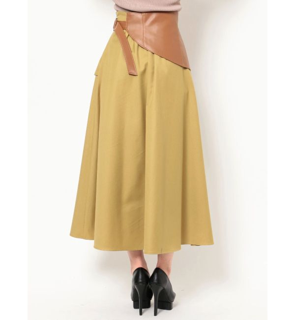 RESEXXY「合皮コルセット付フレアスカート」|スカート|