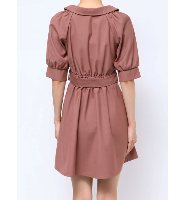 RESEXXY「アシメカラーシャツミニワンピース」|ワンピース|