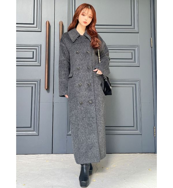 RESEXXY「ステンカラーロングコート」|ステンカラーコート|