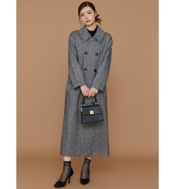 RESEXXY「ステンカラーロングコート」|ステンカラーコート|