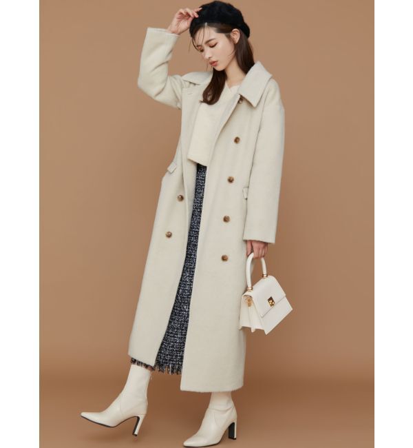 RESEXXY「ステンカラーロングコート」|ステンカラーコート|