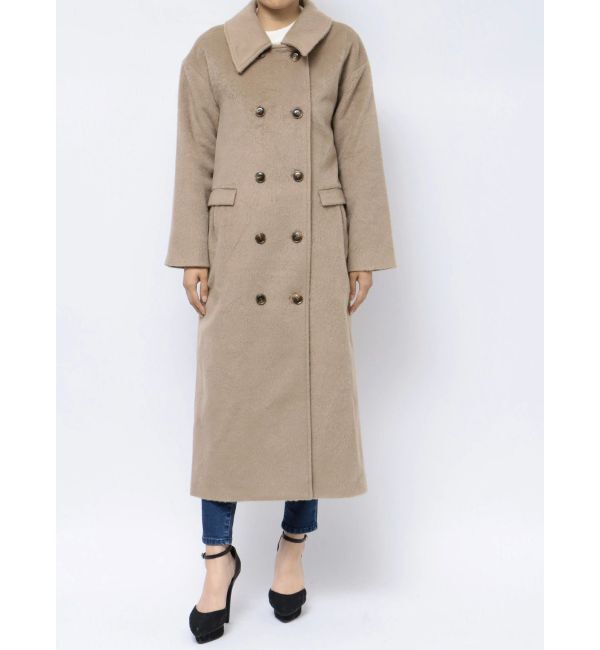 RESEXXY「ステンカラーロングコート」|ステンカラーコート|