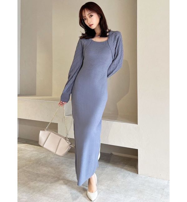 RESEXXY「ボレロライクタイトニットワンピース」|ワンピース|