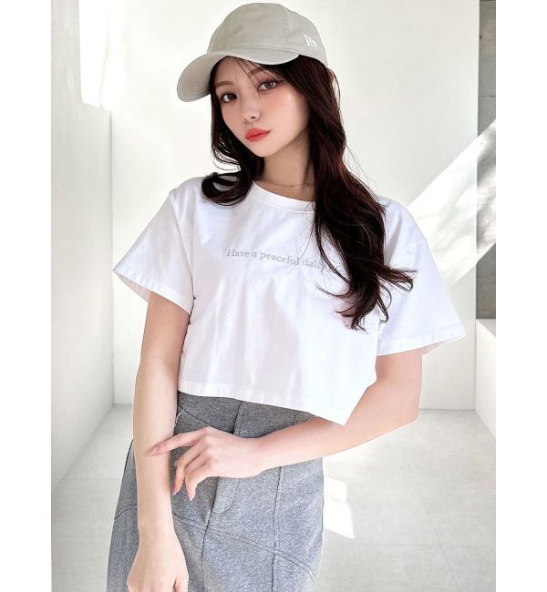 RESEXXY「ロゴ刺繍Tシャツ」|Tシャツ・カットソー|