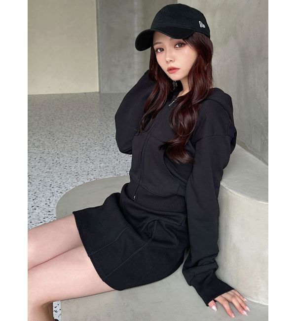 RESEXXY「フロントジップクロップドパーカー【セットアップ着用可能】」|パーカー|