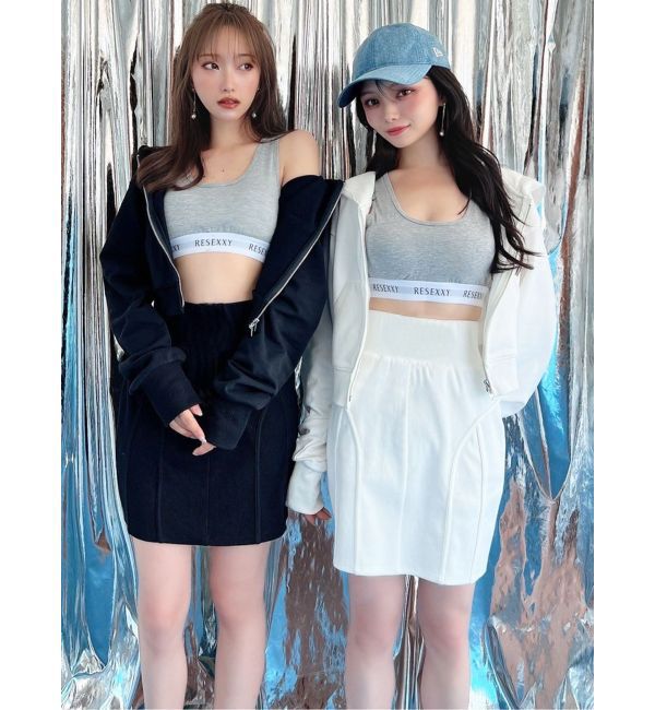 RESEXXY「フロントジップクロップドパーカー【セットアップ着用可能】」|パーカー|