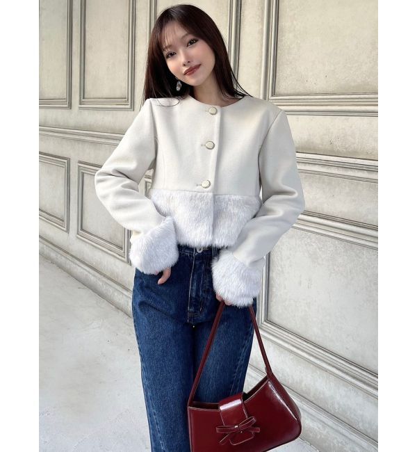 RESEXXY「ヘムファーシャイニーブルゾン」|ブルゾン・スタジャン|