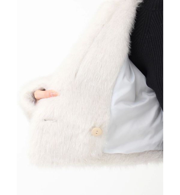 RESEXXY「シャイニーファークロップドブルゾン」|ブルゾン・スタジャン|