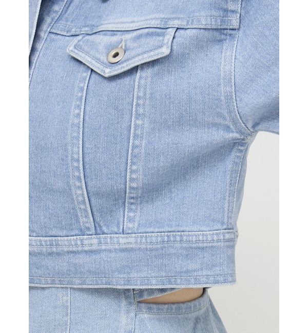 RESEXXY「デニムショートジャケット【セットアップ着用可能】」|デニムジャケット|