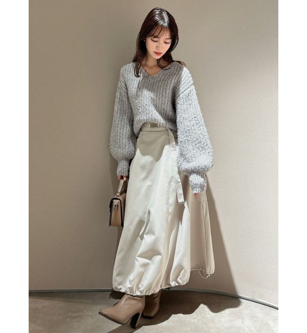 dazzlin「ブレンドカラークロップドニットトップス」|ニット・セーター|