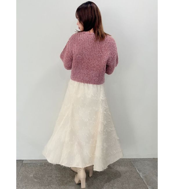 dazzlin「ブレンドカラークロップドニットトップス」|ニット・セーター|