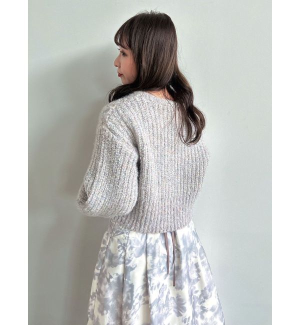 dazzlin「ブレンドカラークロップドニットトップス」|ニット・セーター|