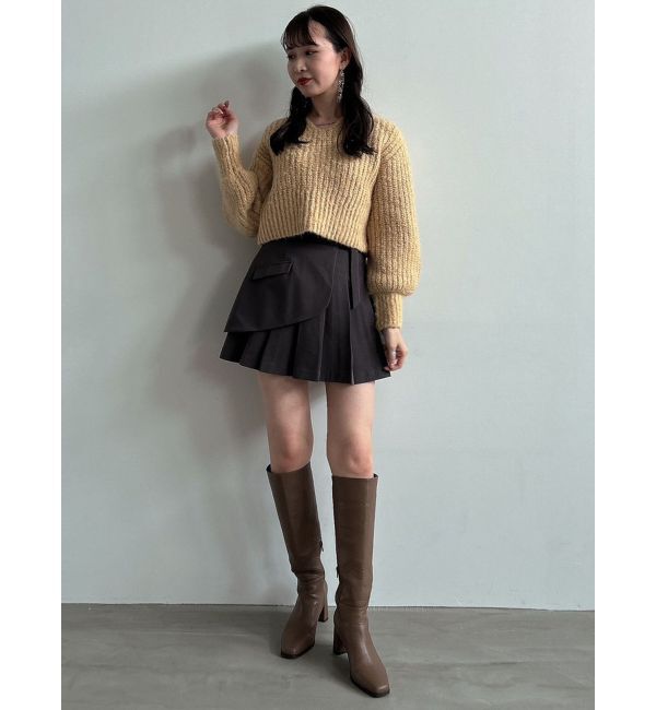 dazzlin「ブレンドカラークロップドニットトップス」|ニット・セーター|