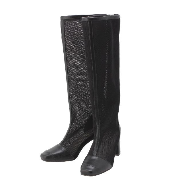 dazzlin「メッシュロングブーツ」|ロングブーツ|