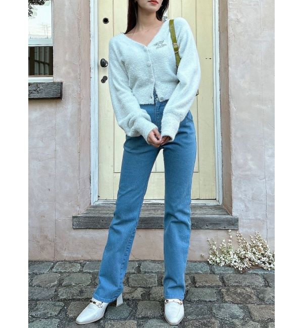 dazzlin「スリムストレートデニムパンツ」|デニム|