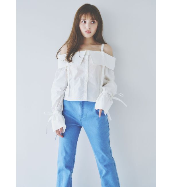 dazzlin「スリムストレートデニムパンツ」|デニム|