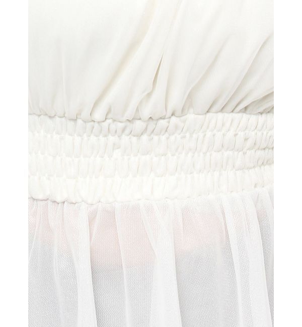 dazzlin「チュールリボンペプラム2wayトップス」|シャツ・ブラウス|