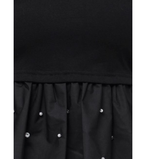 dazzlin「バックリボンビジューペプラムTシャツ」|Tシャツ・カットソー|