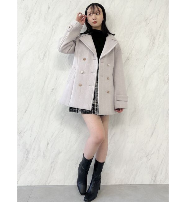 dazzlin「オーバーマルチボタンPコート」|ピーコート|