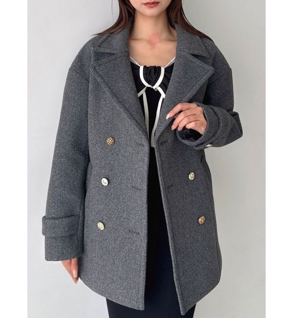 dazzlin「オーバーマルチボタンPコート」|ピーコート|