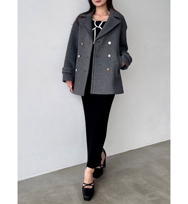 dazzlin「オーバーマルチボタンPコート」|ピーコート|