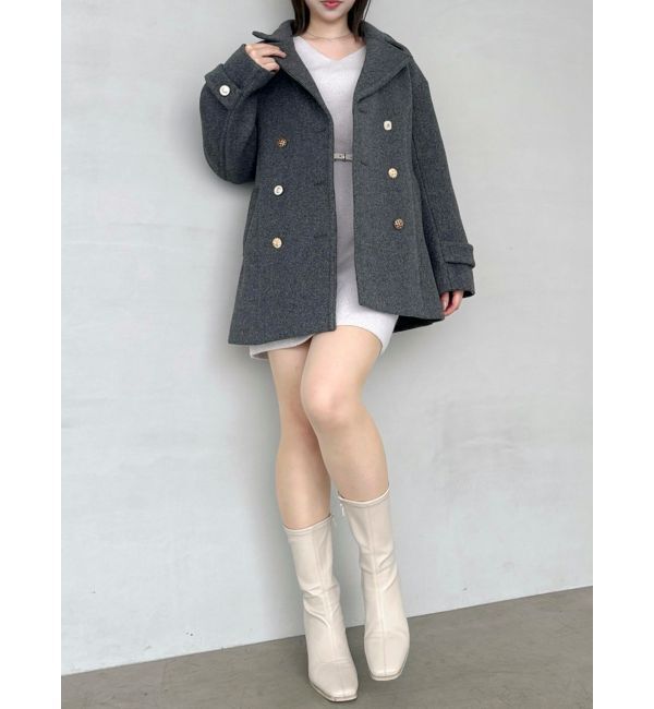 dazzlin「オーバーマルチボタンPコート」|ピーコート|