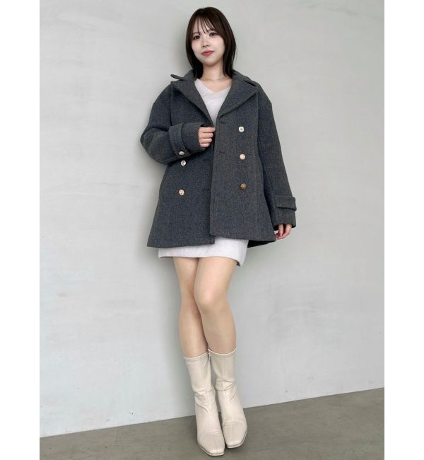 dazzlin「オーバーマルチボタンPコート」|ピーコート|