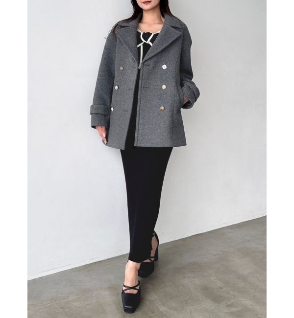 dazzlin「オーバーマルチボタンPコート」|ピーコート|