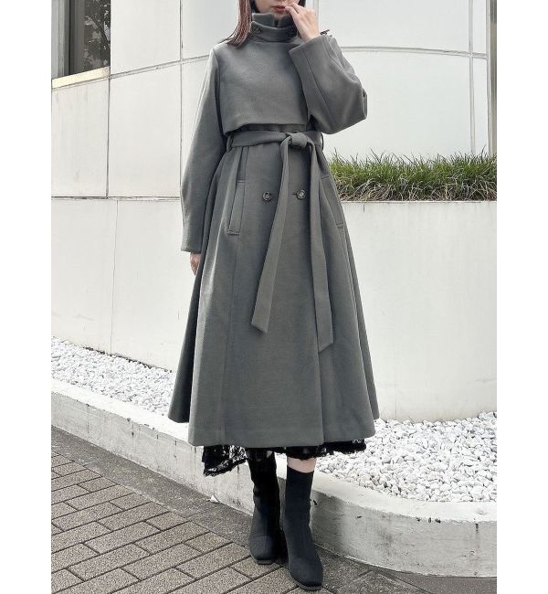 dazzlin「【３次追加受注承り中】2WAYカラーレディコート」|その他|チャコールグレー