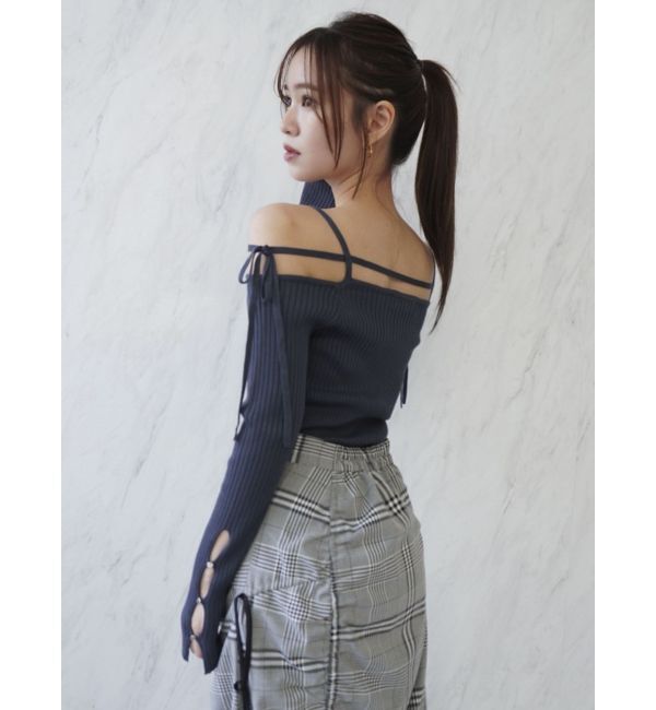 dazzlin「ギャザーリボンストリングマーメイド」|スカート|