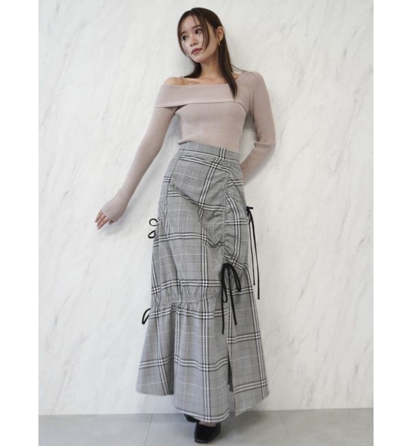 dazzlin「ギャザーリボンストリングマーメイド」|スカート|