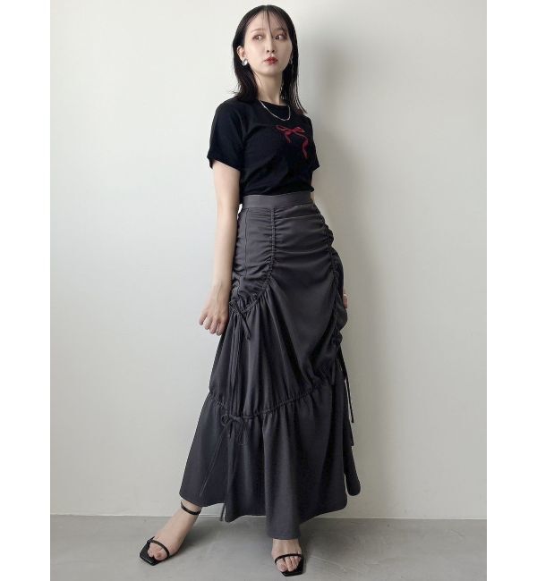 dazzlin「ギャザーリボンストリングマーメイド」|スカート|