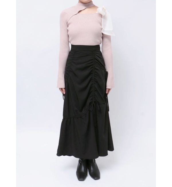 dazzlin「ギャザーリボンストリングマーメイド」|スカート|