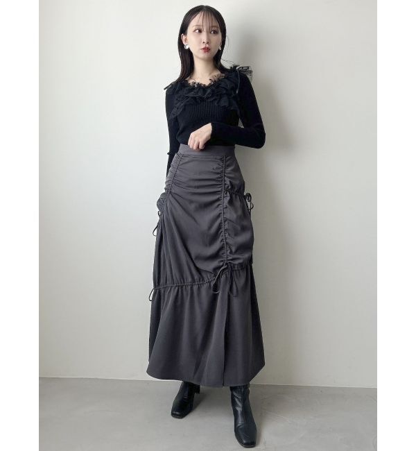 dazzlin「ギャザーリボンストリングマーメイド」|スカート|