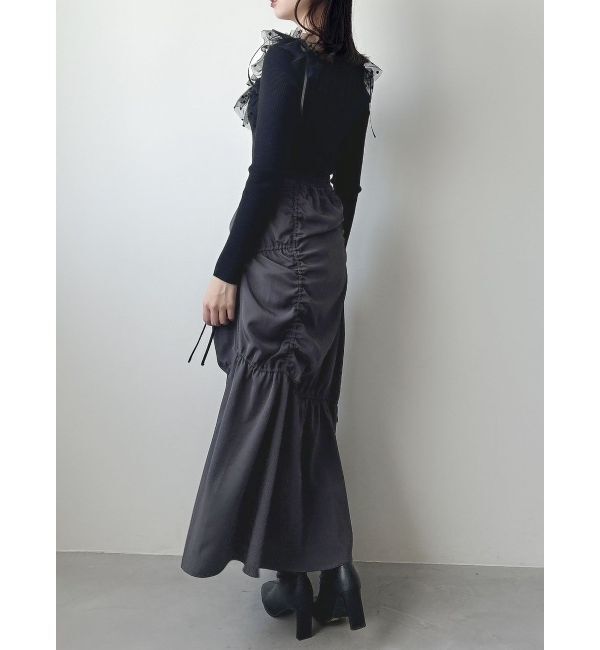 dazzlin「ギャザーリボンストリングマーメイド」|スカート|