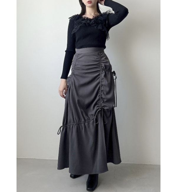 dazzlin「ギャザーリボンストリングマーメイド」|スカート|