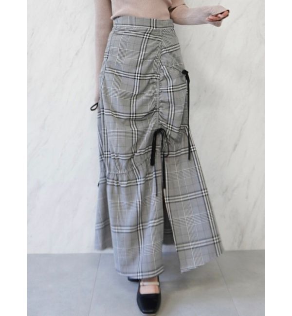 dazzlin「ギャザーリボンストリングマーメイド」|スカート|ミックス